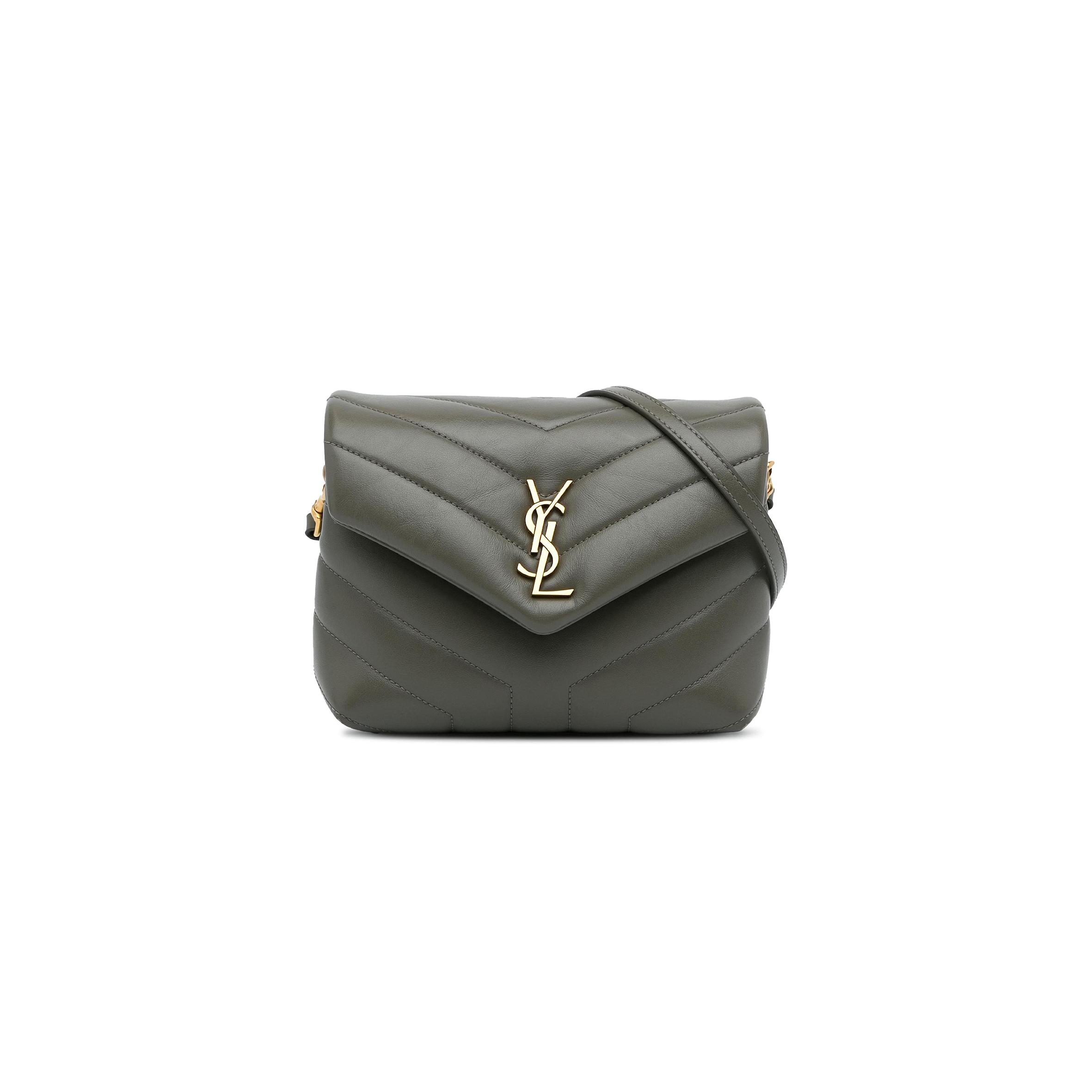 YSL TOY LOULOU LEATHER SHOULDER BAG PJC225953F956 (20*14*7cm)